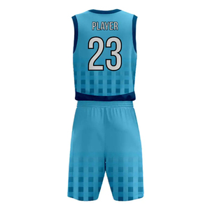 Uniformes de basket-ball personnalisés sublimés ensemble complet tissu respirant léger durable coutures confortables pour les compétitions - Product Image 2