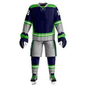 Jersey y pantalón de hockey personalizados, material duradero, transpirable y de secado rápido, diseño elegante, ideal para uso profesional. - Product Image 1