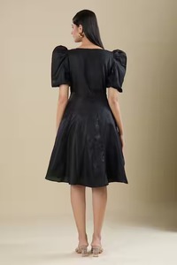 Vestido de algodón de longitud media personalizado hecho a mano estilo indio ajuste moderno para mujeres para fiestas y bodas regalo de novia de moda - Product Image 3