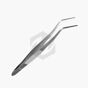 Pinzas Quirúrgicas de Grado Médico y Dental con Acabado Mate, Pinzas de Acero Inoxidable para Dentistas con Curvatura Angular Dentada - Product Image 2