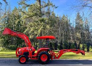 Tractor agrícola usado Massey Ferguson Tractores Kubota Tractor compacto con cargador y retroexcavadora - Product Image 4