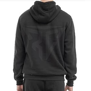 Jersey de buena calidad, chándal informal de lana para hombre, conjunto de dos piezas de Color sólido de talla grande, temporada de invierno de algodón 100% - Product Image 6