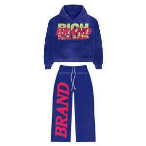 2025ชุดวอร์มแฟชั่นสำหรับผู้หญิงเสื้อครอปมีฮู้ดคุณภาพสูงเสื้อครอปไซส์ใหญ่ - Product Image 1