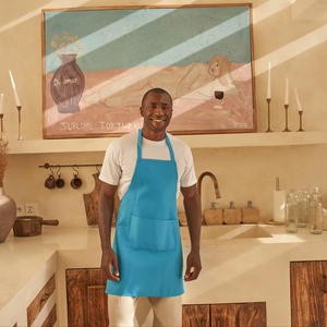 BEAM 100% Polyester Non-Woven Sleeveless Cooking <b>Apron</b> Breathable Eco-Friendly Front Pocket Fashionable Simple Design Moisture - Product Image 1