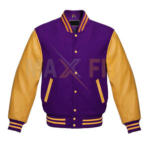 Chaqueta Bomber de béisbol Varsity 2024, el mejor diseño, Mangas de cuero genuino, cuerpo de lana, equipo, chaqueta de MAXFIT ENTERPRISES - Product Image 1