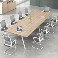 Table de conférence en bois moderne et simple à prix abordable bureau de salle de formation table de réunion multi-personnes bureau rectangulaire