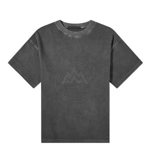 เสื้อยืดชายฟอกสีกรดสีทึบแฟชั่นฤดูร้อนผลิตในปากีสถาน - Product Image 3