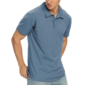 Nueva camiseta Polo de negocios de verano que absorbe la humedad, diseño bordado, cuello liso, ropa de calle informal, polos para hombres - Product Image 6