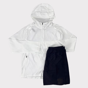 Wholesale Custom Men Windbreaker Short <b>Set</b> Comfortable Breathable Nylon Short <b>Set</b> for Men Reasonable Price Custom Logo OEM - Product Image 2