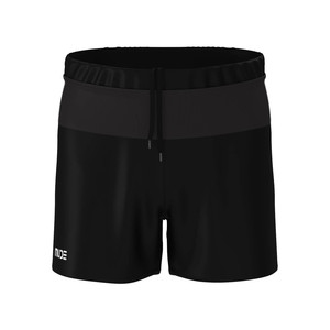 Shorts de course pour hommes 360, entrejambe 8 cm, noir, taille élastique avec cordon de serrage - Product Image 3