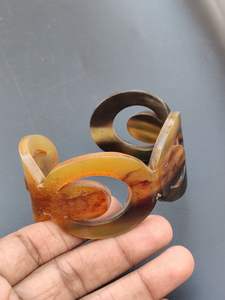 Brazalete Unisex de Cuerno de Búfalo 100% Natural, Ecológico, de Primera Calidad, Nuevo Diseño, Pulido con Agua Caliente, Estilo Animal, ARTESANÍA - Product Image 6