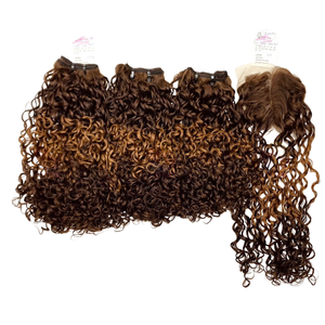 Cyhair cheveux bouclés en gros Pixie Extension de cheveux bouclés couleur noire 100% cheveux humains vietnamiens - Product Image 3