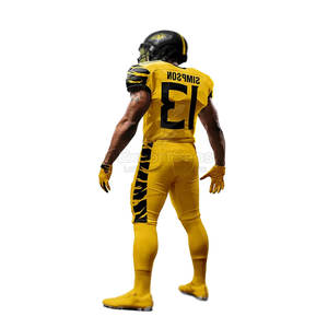 Uniforme de fútbol americano de alta calidad hecho de tela de poliéster transpirable con color y logotipo personalizables disponibles - Product Image 5