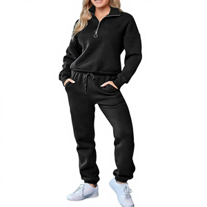 Conjunto Deportivo Personalizado para Mujer, Sudadera con Capucha, Ropa Deportiva de Otoño, Ropa Deportiva Premium para Gimnasio, Fitness y Jogging, OEM, ODM, Marca Privada, Color Sólido - Product Image 5
