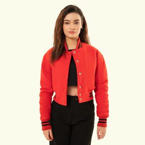 Chaqueta universitaria acolchada de alta calidad para mujer, nueva tendencia de invierno, superventas, estilo escolar personalizado, venta directa del mejor proveedor - Product Image 5