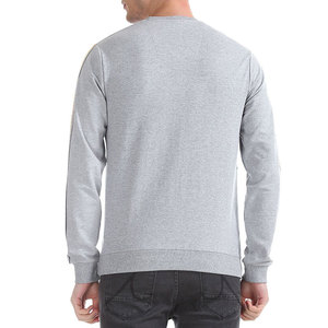 "Basics Cotton Blended Sudadera Colorblock elegante para Hombre | Jersey de invierno con cuello redondo y mangas en contraste" - Product Image 3
