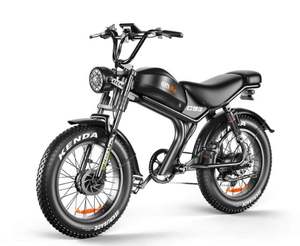 Bicicleta Eléctrica de Montaña C93 Moped 2000W con Doble Motor, Batería de 23Ah, Neumáticos Anchos, Suspensión Completa y Frenos Hidráulicos para Adultos - Product Image 1