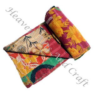 Kantha <b>Quilt</b> Gudari Kantha <b>Quilt</b> Gudari Hot Selling Wholesale Gold Supplier GD2284 <b>Handmade</b> Kantha <b>Quilt</b> Cotton Printed Indian - Product Image 1