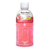 Vente en gros de boisson concentrée aux fruits aromatisés Mogu Mogu avec fraise Nata De Coco 320ml X 24 bouteilles