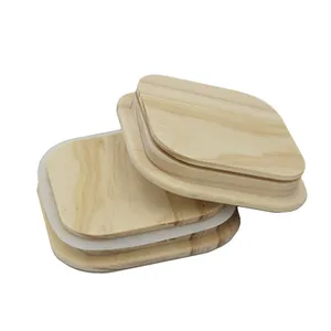 Tapas de madera natural con junta de goma, anillo de sellado, tapas de madera Weck cuadradas redondas para tarros de albañil, tarro de vela, recipiente de almacenamiento de vidrio