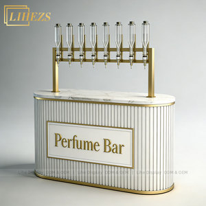 Barra de Perfumes Móvil de Lujo, Estación Dispensadora de Fragancias Portátil de 8 Cabezas, Kiosco de Perfumes Rodante Personalizado - Product Image 6