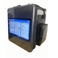 Mochila Publicitaria Digital con Pantalla LCD de 18.5 Pulgadas para Reparto de Comida al Aire Libre