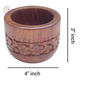 Mortan y mortero de madera de alta calidad, molinillo de especias tradicional hecho a mano, utensilio de cocina para Hierbas y medicinas utilizadas en el hogar y la cocina - Product Image 4