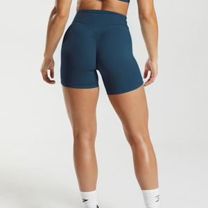 Women's High Waist Running Fitness <b>Tight</b> Yoga Shorts Breathable Gym Scrunch Butt Compression Contour Spandex/Polyester Skinny - Product Image 2