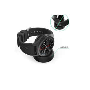 Câble de charge USB noir Netzy 1m pour Samsung Gear S3 Frontier/Classic Smartwatch, support et support de remplacement - Product Image 4