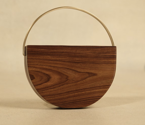 Nuevo bolso de mano de madera hecho a mano con cierre de cierre y un bolso de cabestrillo metálico, bolso de playa tejido a mano, monedero de la India - Product Image 2