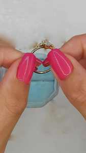 แหวนเพชรเพาะเลี้ยงทรงรี 3 เม็ด ทองคำแท้ 14K สำหรับคู่รัก พร้อมใบรับรอง IGI - Product Image 4