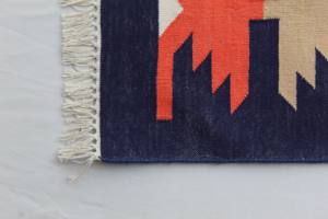 Traditional Indian Cotton Durry <b>Rug</b> for <b>Bedroom</b> and Living Room - Product Image 2