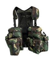 Gilet tactique multifonctionnel en polyester 1000D pour l'extérieur, randonnée, camouflage, protection, fabriqué au Vietnam