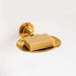 Jabonera de Latón para Montar en la Pared, para una Organización de Baño que Ahorra Espacio, con Soporte Resistente y Aspecto Elegante - Product Image 6