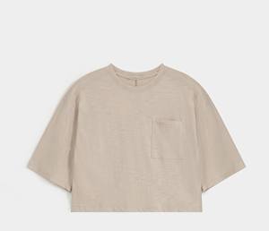 Dernière conception recadrée coupe ample femmes T-Shirt à manches courtes respirant meilleur matériau grande taille porte porter T-shirt - Product Image 5