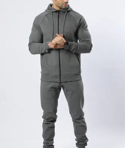 Venta al por mayor de chándal para hombre, conjunto de entrenamiento de rayas personalizado, chaqueta con cremallera, pantalón de gimnasio, chándal en blanco, Conjunto de jogging con cremallera - Product Image 3