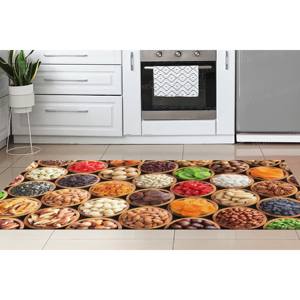 Vibrant Colorful Foods <b>Rugs</b>, Printed <b>Rug</b>, Modern, Anti-Slip, Pet Friendly,<b>Chenille</b> <b>Rug</b> - Product Image 3