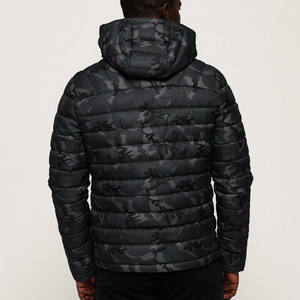 Fashionable <b>Men</b> Puffer <b>Jacket</b> with Hood Lightweight Warm and Waterproof Winter Coat <b>for</b> Casual and Outdoor Use Zip Up Comfort - Product Image 6