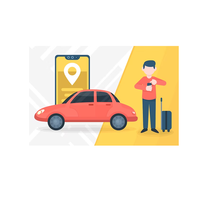 Application mobile de taxi en marque blanche, 20 ans d'expérience avec options de personnalisation de la marque et design UI/UX pour les taxis professionnels