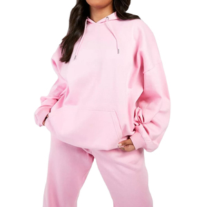 OEM mejor calidad mujeres sudaderas con capucha de gran tamaño púrpura oscuro sudaderas con capucha para damas personalizado Puff estampado sudaderas con capucha de invierno para las mujeres - Product Image 1