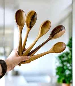 Handcrafted <b>Wooden</b> <b>Spoons</b> For <b>Cooking</b> Serving Stirring Mixing And Food Preparation Made From Smooth Durable - Product Image 4