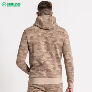 Sweat à capuche unisexe 400 g/m² en coton 100 %, coupe classique, épais, séchage rapide, respirant, en molleton bouclette avec logo personnalisé - Product Image 2