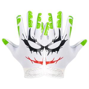 Guantes de Receptor de Fútbol Americano Personalizados de Alta Calidad, Profesionales, Transpirables, Antideslizantes, con Palma de Silicona y Cierre de Velcro - Product Image 1