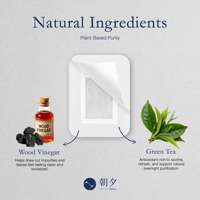 Asayu Japan Patchs Naturels pour les Pieds 14 Patchs Fabriqués au Japon Extrait de Vinaigre de Bois Thé Vert Herbes Apaisantes pour la Détox et le Soulagement de la Fatigue