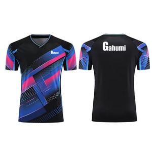 Chemise de sport Athleisure Polo de golf à rayures colorées imprimé par sublimation T-shirt de travail unisexe décontracté - Product Image 1