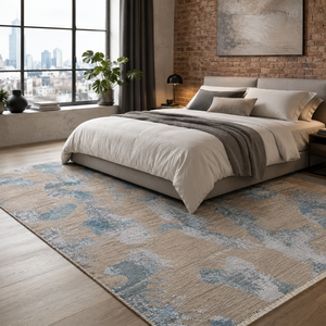 Alfombra Lavable Moderna Meridian Indigo RW7083 de Rug Weavers, Venta al por Mayor con Envío Directo, Chenilla Lavable, 10 Tamaños - Product Image 4