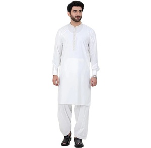 Shalwar Kameez pour homme, couleur unie respirante, style décontracté, best-seller, haute qualité, fabriqué au Pakistan, shalwar kameez indien pour homme - Product Image 4