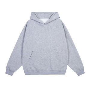 Sudadera con capucha y cremallera de gran tamaño para hombre de 330g personalizada, capa superior de primavera y otoño con diseño bordado, teñido liso, versátil para parejas - Product Image 3