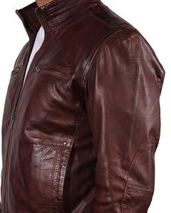 New Modern PU <b>Leather</b> <b>Jacket</b> for <b>Men</b> - Stylish Moto Design with Zip Closure and Pockets - <b>leather</b> <b>jacket</b> for <b>men</b> - Product Image 3