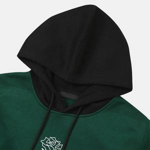 Vente chaude 2025 Polyester et 100% Coton Polaire Couleur Verte Hommes Hoodies Pull À Capuche Warm up Hoodies Vêtements Pour Hommes - Product Image 5